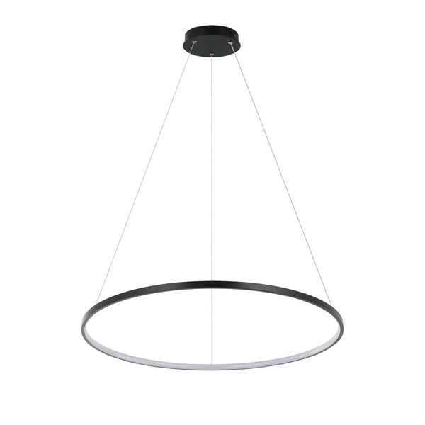 Lampa wisząca RING M 66cm 35W LED barwa zmienna CCT | czarny