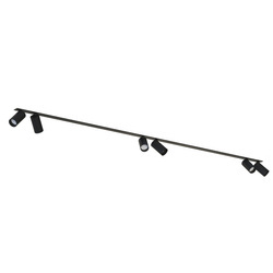 Lampa 6 punktowa podtynkowa MONO SURFACE VI 200cm GU10 | czarny