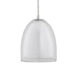 Lampa wisząca zwis RONDA chrom/transparentny śr. 18cm