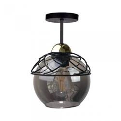 Lampa sufitowa 1xE27 MERA BLACK/GOLD