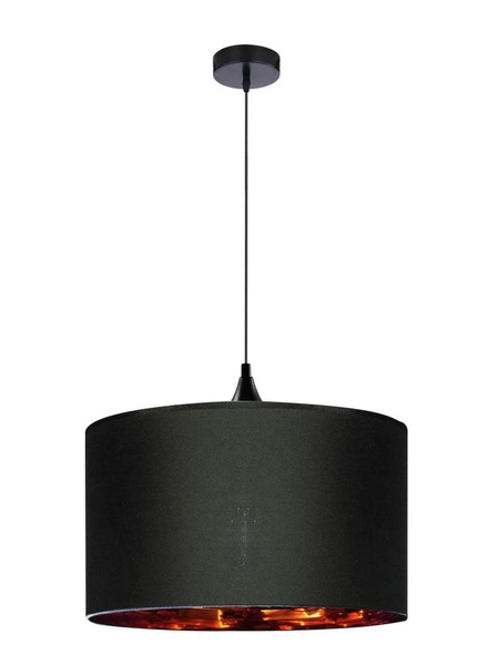 Lampa wisząca LONG 31-73952 czarno-miedziana 1x60W E27