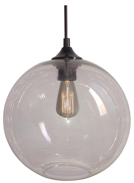 Lampa wisząca EDISON 31-21403 klosz transparentny + żarówka 60W E27