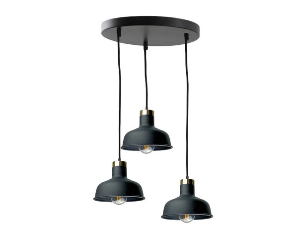 Lampa wisząca 3xE27 HEBE BLACK