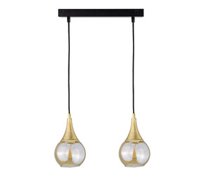 Lampa wisząca 2xE27 LACRIMA HONEY/GOLD