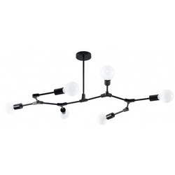 Lampa sufitowa PLATO 6 SL.0709 czarna 6xE27