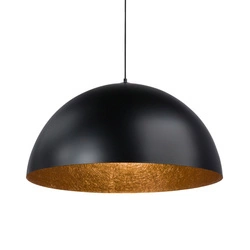 Lampa wisząca SFERA czarno - miedziana 50cm