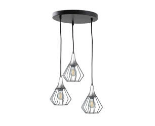 Lampa wisząca 3xE27 SELENE BLACK/SILVER