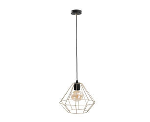 Lampa wisząca 1xE27 FARO GOLD/BLACK