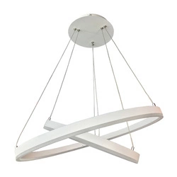 Lampa wisząca Jovita śr. 60/40cm 74W LED barwa ciepła 3000K | biały