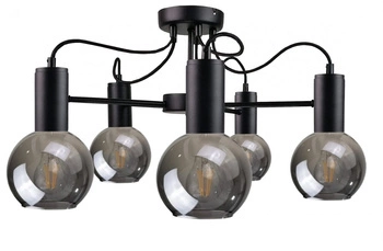 Lampa sufitowa 5xE27 LIV BLACK