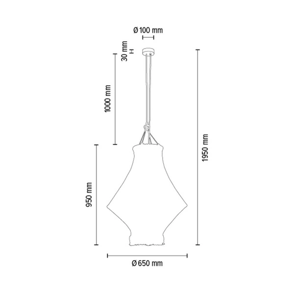 Lampa Wisząca Reve 3xE27 Max.15W LED Dąb Olejowany/Kremowy Sznurek Bawełniany/Kabel z Naturalnej Tkaniny 18137374