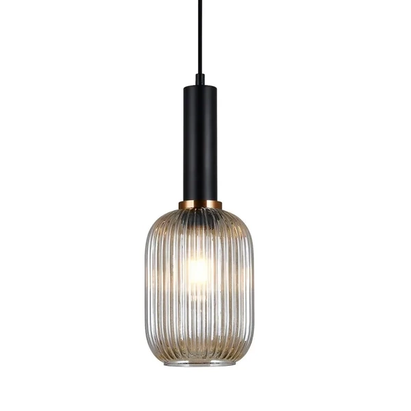 Lampa wisząca Italux Antiola PND-5588-1M-BK+CL