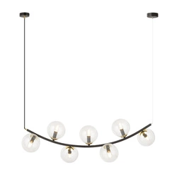 Lampa wisząca Emibig RITZ 7 BL TRANSPARENT 1296/7