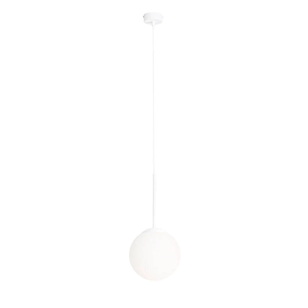 Lampa wisząca BOSSO MINI 1087XS, 20 cm, biała, 1x60W E27