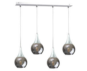 Lampa wisząca 4xE27 LACRIMA SILVER