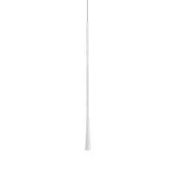 Lampa wisząca nowoczesna sopel ARTA 7W ciepła 3000K biały śr. 3,2cm