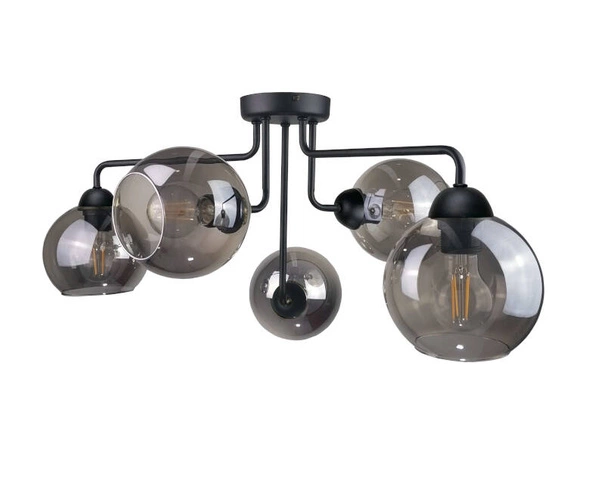 Lampa sufitowa 5xE27 COSMO BLACK