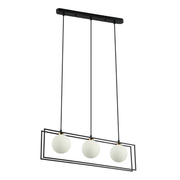 Lampa wisząca GROSETTA dł. 68cm 3xG9 | czarny