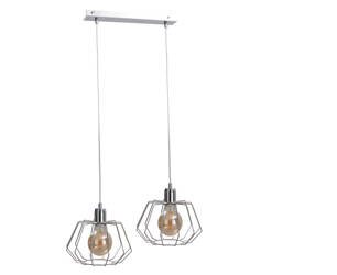 Lampa wisząca 2xE27 LUNA SILVER