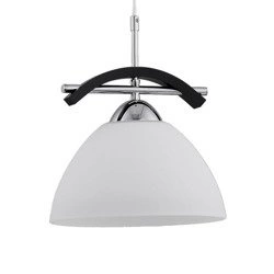 Lampa wisząca zwis nowoczesny FUJI wenge/biały śr. 25cm