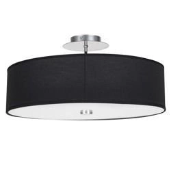 Lampa sufitowa plafon VIVIANE śr 50cm czarny 6390