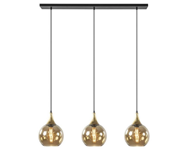 Lampa wisząca 3xE27 CALLISTO BLACK/GOLD