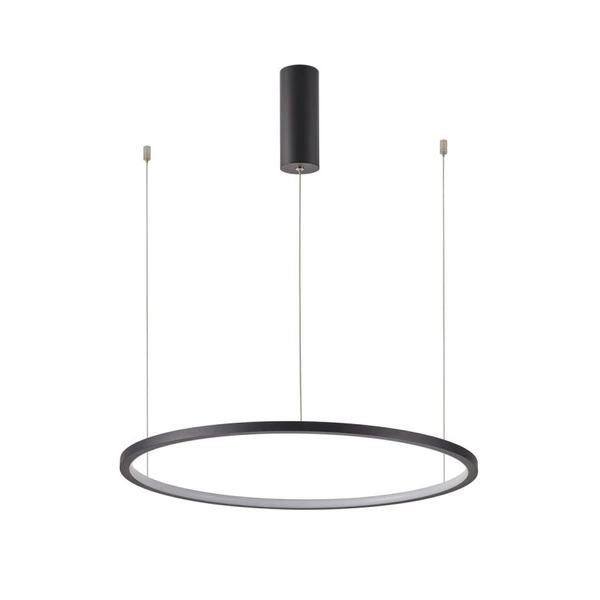 Lampa wisząca Italux Vinola 60cm 38W LED barwa zmienna | czarny