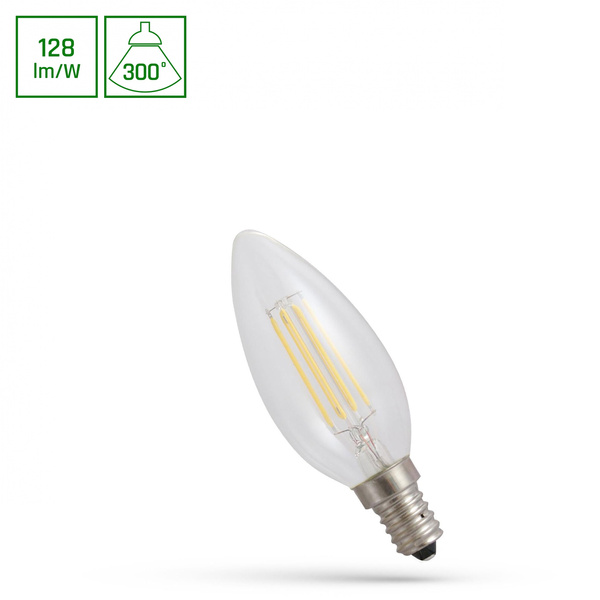 LED ŚWIECOWA E-14 230V 5,5W COG WW CLEAR SPECTRUM