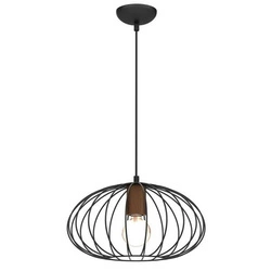 Lampa wisząca MERIDIANO, MLP7959, czarny/brązowy, 1x60W E27