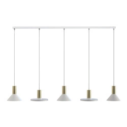 Lampa wisząca HERMANOS V wys. 130cm 5xGU10 | biały 8033