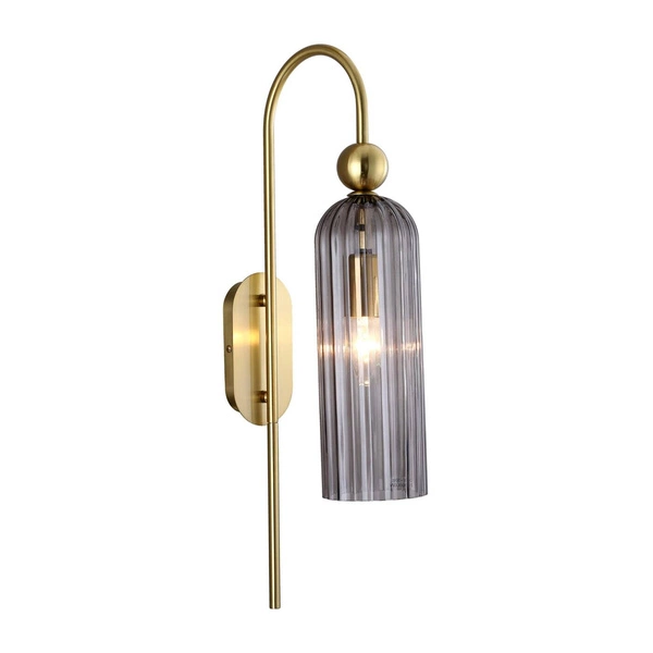 Kinkiet Piega, złoty/dymiony, 1x40W E14