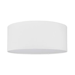 Lampa Sufitowa Josefina 1xLED Zintegrowana 1650lm 2700K 18W Biały Metal/Biały Klosz Tkaniny