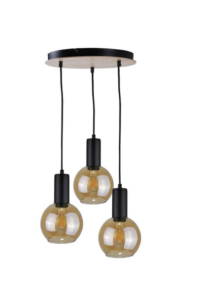 Lampa wisząca 3xE27 JANTAR WOOD