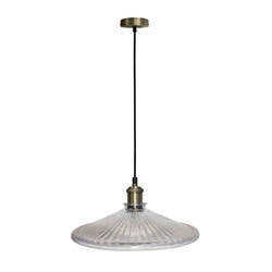 Lampa wisząca CHESTER LEDEA, 50101272, patynowy/bezbarwny, 1x40W E27