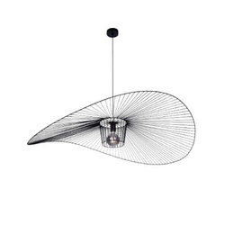 Stylowa lampa wisząca Kapelusz KP-21 szer. 115 cm | czarny