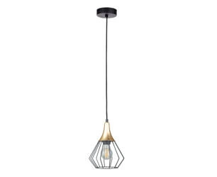 Lampa wisząca 1xE27 SELENE BLACK/GOLD