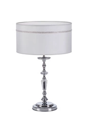 Klasyczna Lampka biurkowa HILTON wys. 54cm 1xE27 15W IP20 | Chrom