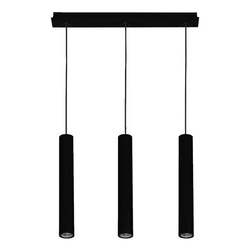 Lampa wisząca do salonu EYE III GU10 10W wys. 130cm | czarny