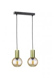 Lampa wisząca 2xE27 JANTAR GOLD