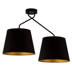 Lampa sufitowa LIZBONA 2 PLAFON czarny/miedziany 32116