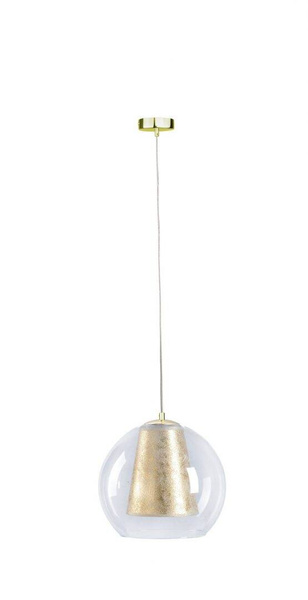 Lampa wisząca 1xE27 KULA GOLD 161