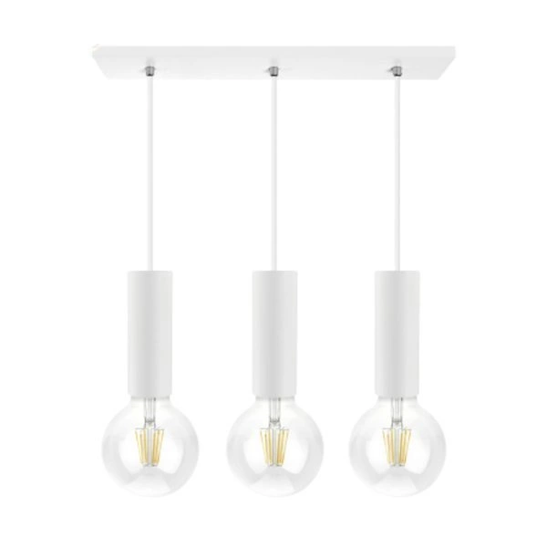 Lampa sufitowa potrójna wisząca 18cm E27 CROSTI MUNERA TRE 891506 | biały