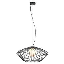 Lampa wisząca ZENO śr. 52cm E27 | czarny/biały