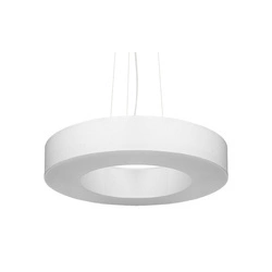 Nowoczesna lampa wisząca SATURNO SLIM SL0749 50 cm biała 5xE27