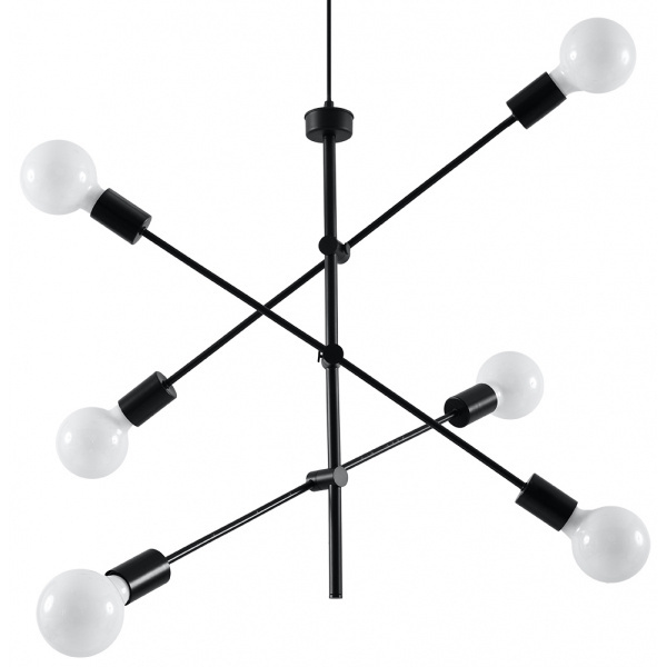 Lampa wisząca CONCEPT 6 SL.0713 czarna 6xE27