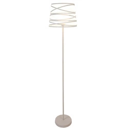 Lampa podłogowa AKITA LEDEA,  50601063, biała, 1x40W E27