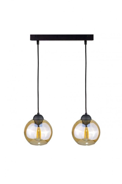 Lampa wisząca 2xE27 AMBRE BLACK