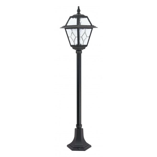 Zewnętrzna lampa stojąca 110cm Witraż K 5002/2 N | czarny