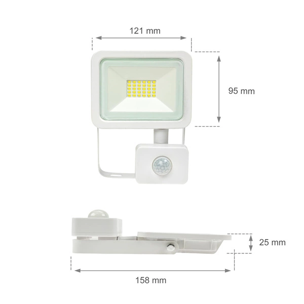 NOCTIS LUX 2 SMD 230V 20W IP44 WW WHITE WITH SENSOR