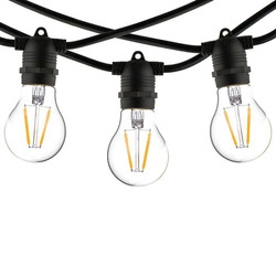 Girlanda ogrodowa FESTOON LIGHTS 9M 15xE27 | czarny 7872